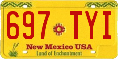 NM license plate 697TYI