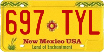 NM license plate 697TYL