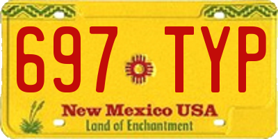 NM license plate 697TYP