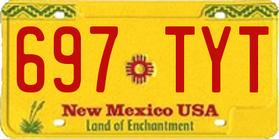 NM license plate 697TYT