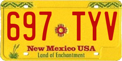 NM license plate 697TYV