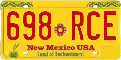 NM license plate 698RCE