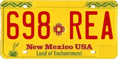 NM license plate 698REA