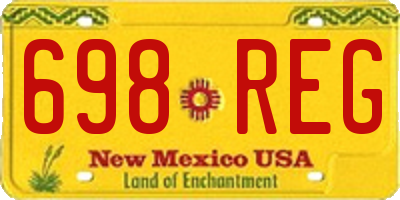 NM license plate 698REG