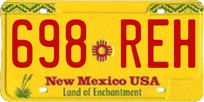 NM license plate 698REH