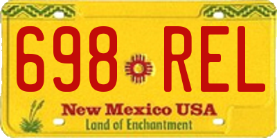 NM license plate 698REL