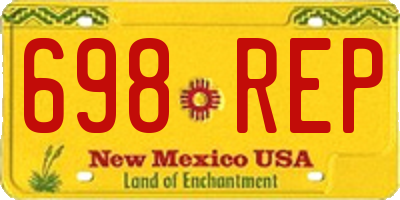 NM license plate 698REP