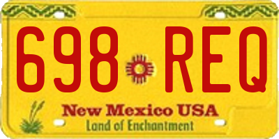NM license plate 698REQ