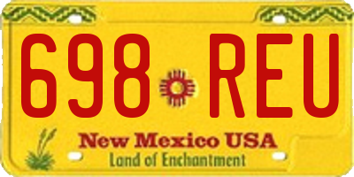 NM license plate 698REU
