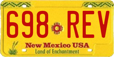 NM license plate 698REV