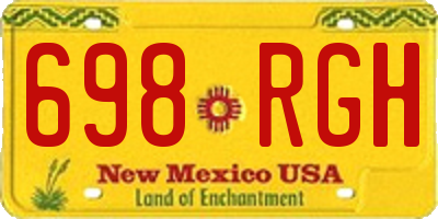NM license plate 698RGH