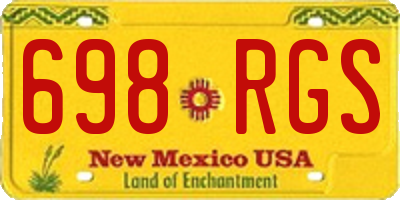 NM license plate 698RGS