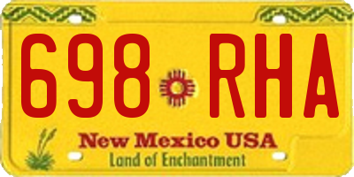 NM license plate 698RHA