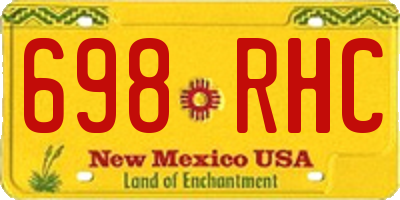 NM license plate 698RHC