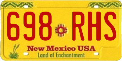 NM license plate 698RHS