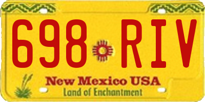 NM license plate 698RIV
