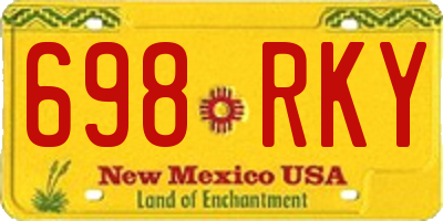 NM license plate 698RKY
