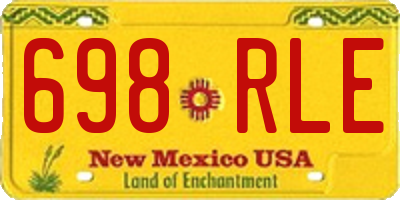 NM license plate 698RLE