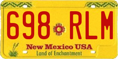 NM license plate 698RLM