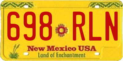 NM license plate 698RLN