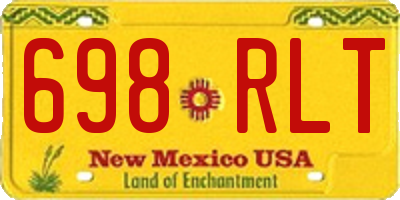 NM license plate 698RLT