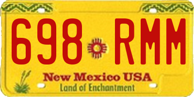 NM license plate 698RMM