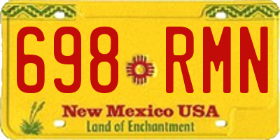 NM license plate 698RMN