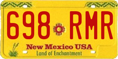 NM license plate 698RMR