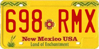 NM license plate 698RMX