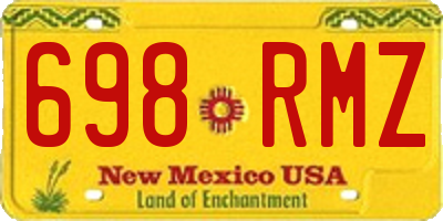 NM license plate 698RMZ