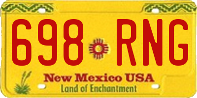 NM license plate 698RNG