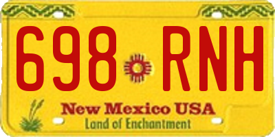 NM license plate 698RNH