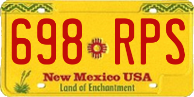 NM license plate 698RPS
