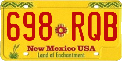 NM license plate 698RQB