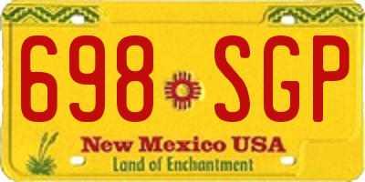 NM license plate 698SGP
