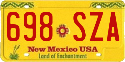 NM license plate 698SZA