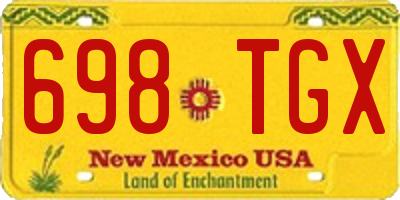 NM license plate 698TGX