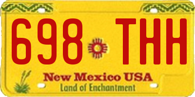 NM license plate 698THH