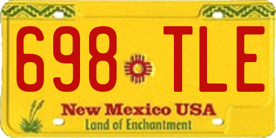 NM license plate 698TLE