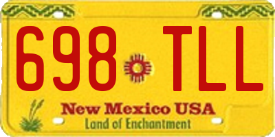 NM license plate 698TLL