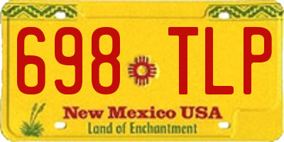 NM license plate 698TLP