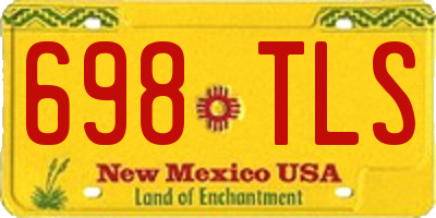 NM license plate 698TLS
