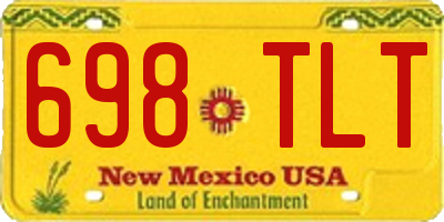 NM license plate 698TLT