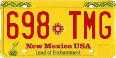 NM license plate 698TMG