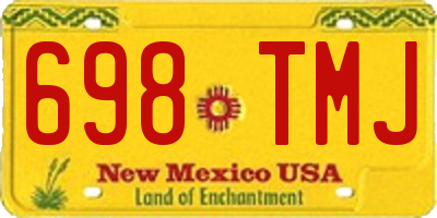NM license plate 698TMJ