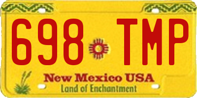 NM license plate 698TMP