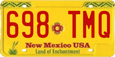 NM license plate 698TMQ