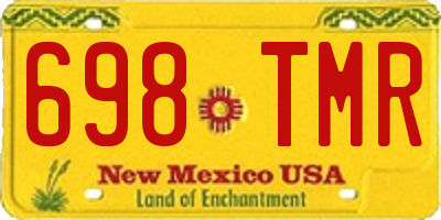 NM license plate 698TMR