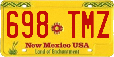 NM license plate 698TMZ