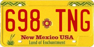 NM license plate 698TNG